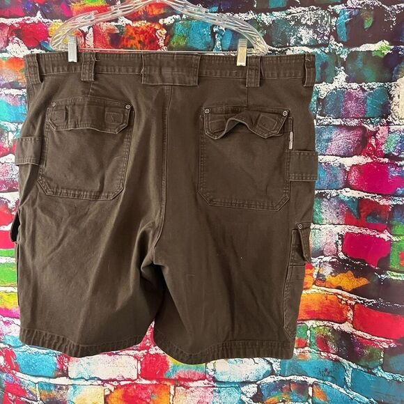 Duluth Shorts Mens 48 Brown Flex Firehose Carpenter Cargo Outdoor Relaxed Fit - Picture 3 of 5